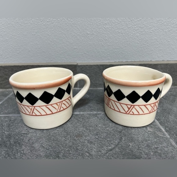Set of 6 Vintage Hartstone USA Pottery Coffee Mugs - Picture 2 of 16